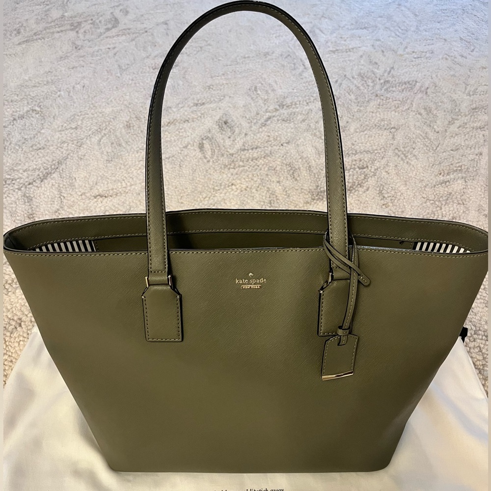 Olive Green Kate Spade Tote - Large